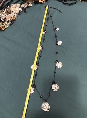 韩国品牌evev不规则钱币款精致日常简约长款项链