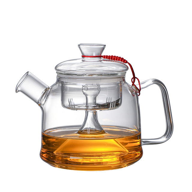 Tianrunheqi ຂອງຄົວເຮືອນ borosilicate ສູງໂປ່ງໃສ teapot ທົນທານຕໍ່ຄວາມຮ້ອນ