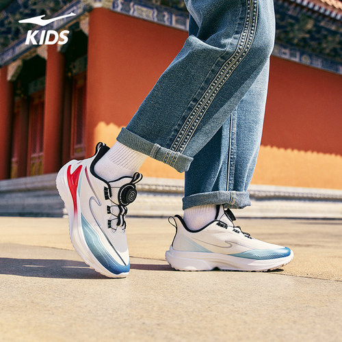 穿梭4鸿星尔克儿童鞋冬季新款鞋子男童跑步鞋学生运动鞋轻便跑鞋 - 图0