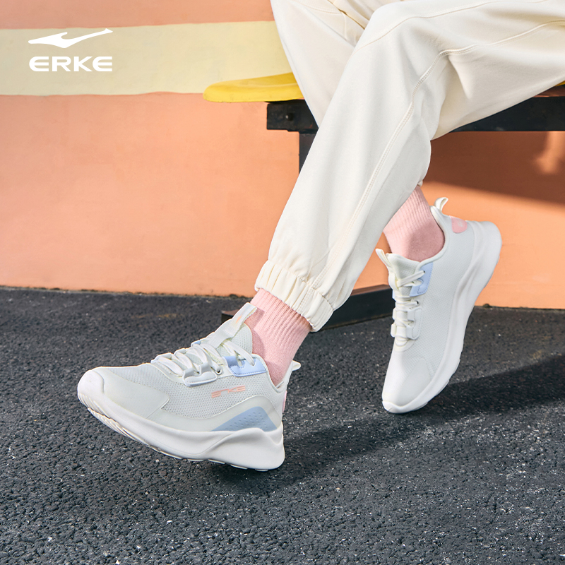 鸿星尔克女鞋运动鞋新款跑步鞋女款软底减震跳绳鞋舒适百搭鞋子女