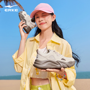 鸿星尔克悦动休闲鞋网面透气女鞋