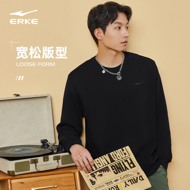  鸿星尔克运动卫衣/套头衫