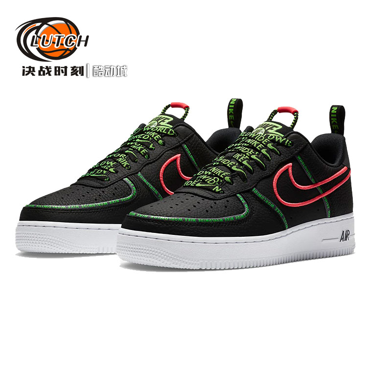 决战时刻-Nike Air Force 1 Low AF1地球刺绣休闲板鞋CK7213-100-图1