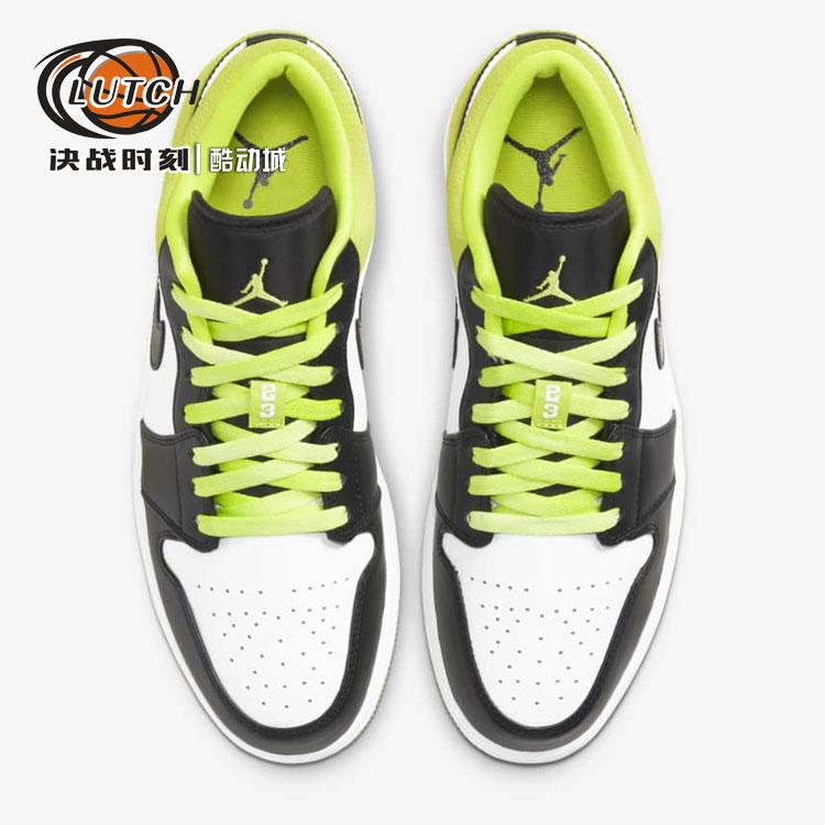 决战时刻-AIR JORDAN1 LOW AJ1 荧光绿休闲低帮篮球鞋 CK3022-003 - 图1