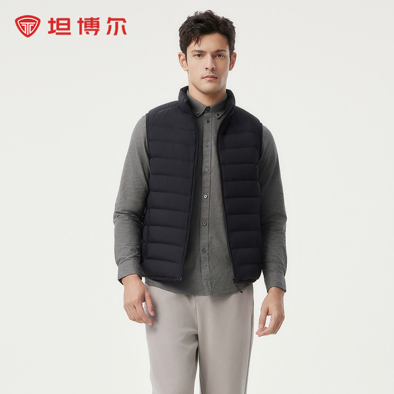 坦博尔秋季羽绒服男士立领轻薄羽绒马甲保暖外穿叠穿背心坎肩马夹,淘宝优惠券,粉丝福利购,淘宝优惠卷