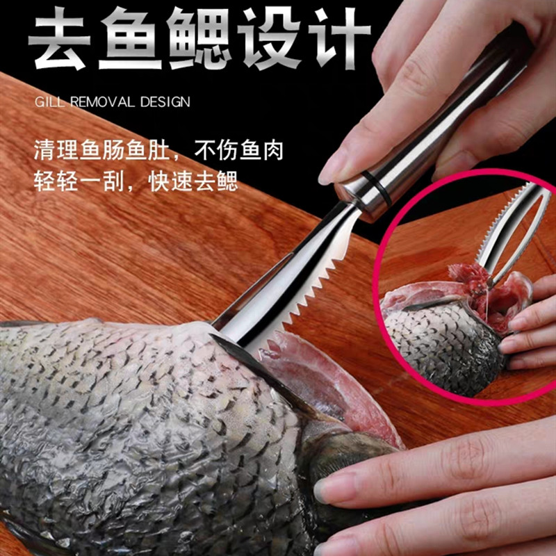 德国304不锈钢鱼鳞刨刮鳞器家用刮鱼鳞器去鱼鳞神器打鳞杀鱼工具 - 图1