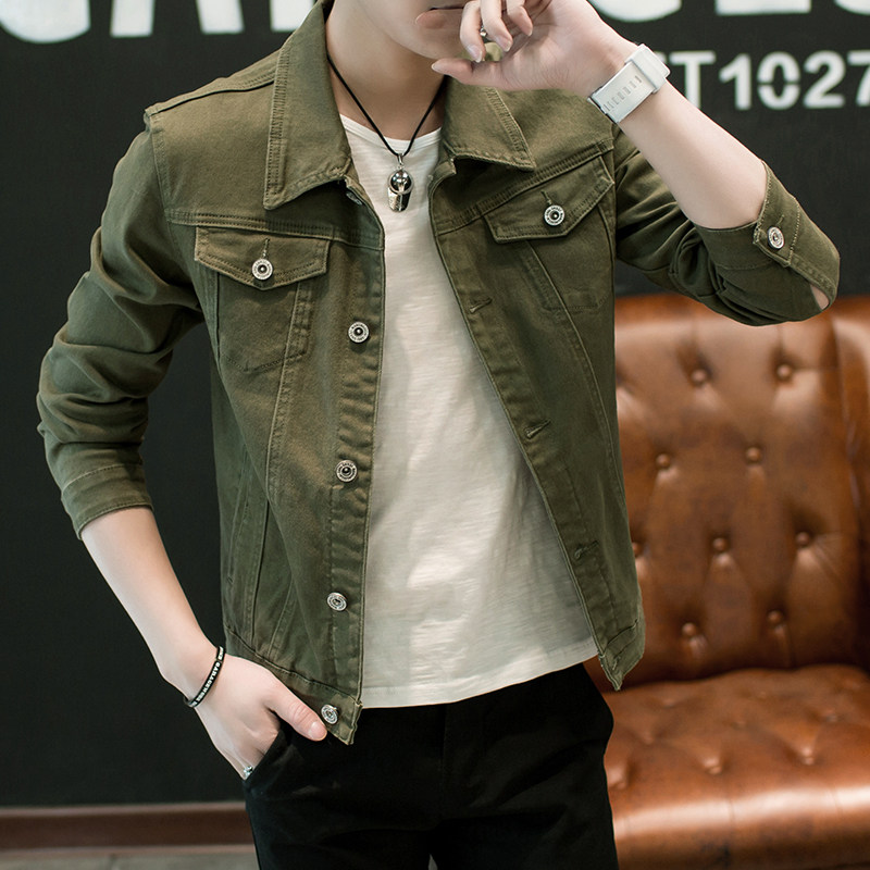 男士牛仔外套春秋季2025新款韩版潮流帅气上衣服男装秋装工装夹克,淘宝优惠券,粉丝福利购,淘宝优惠卷