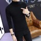 Korean style slim fit plus velvet thickened bottoming shirt turtleneck sweater