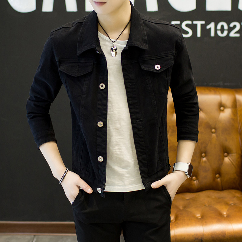 男士牛仔外套春秋季2025新款韩版潮流帅气上衣服男装秋装工装夹克,淘宝优惠券,粉丝福利购,淘宝优惠卷