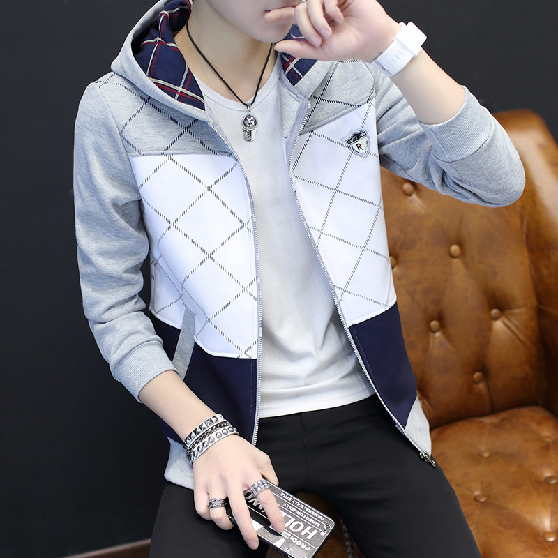 开衫修身连帽拉链装青少年休闲卫衣 lpw卫衣