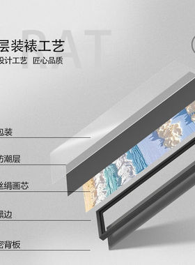 彼枫北欧蓝天白云轻奢装饰画书房卧室玄关客厅背景墙挂画挂件ins