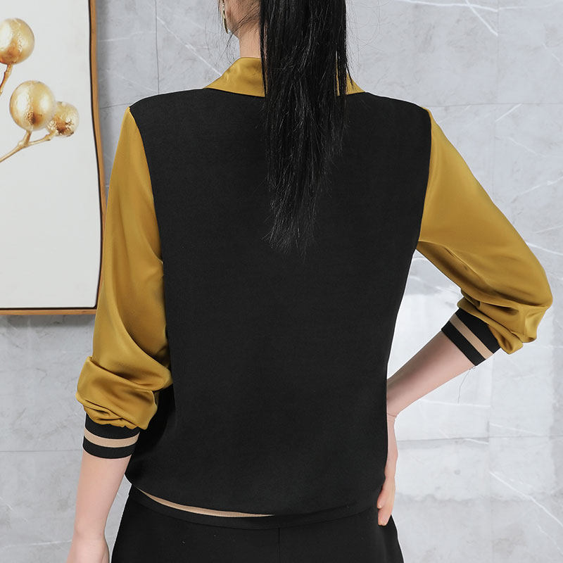 假两件衬衫女2022早春新款打底衫 依妮奴女装衬衫