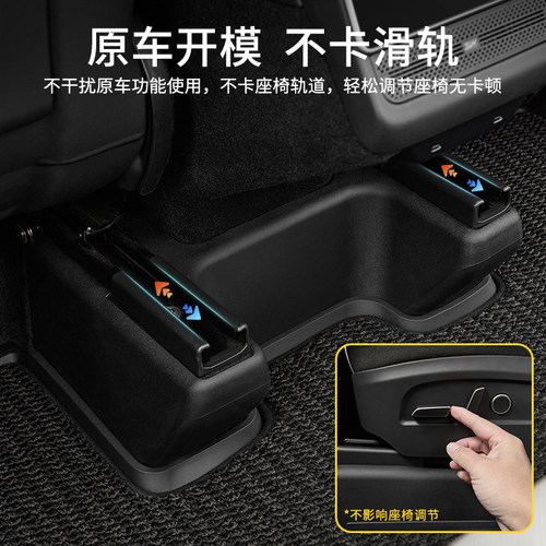 3W全TPE座椅下护角适用特斯拉焕新版ModelY YL座椅防踢垫防护配件 - 图0