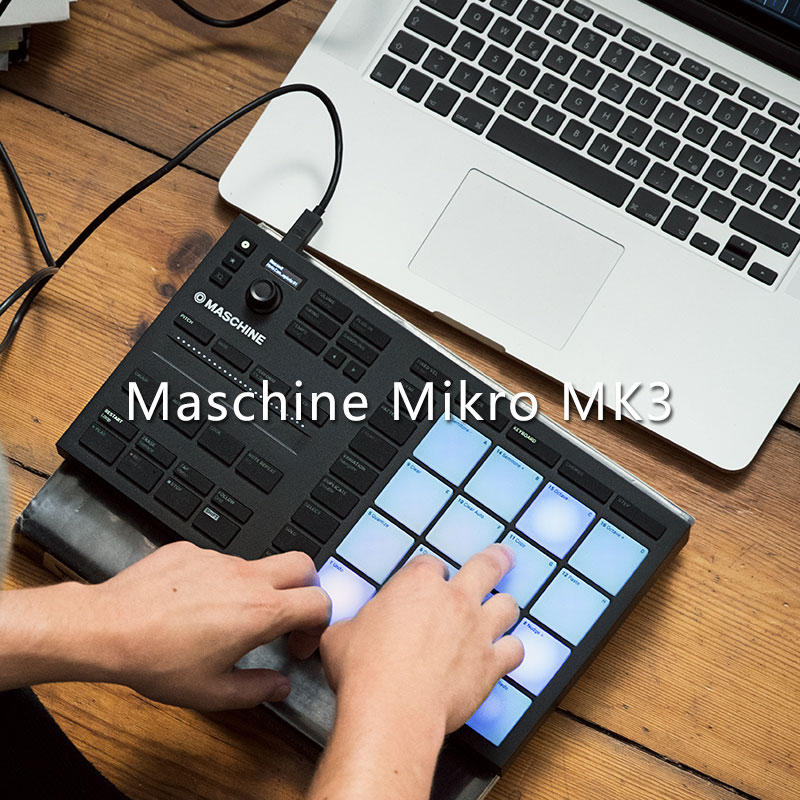 NI Maschine + Mikro MK3 Jam Plus电音打击垫 MIDI控制器 DJ编曲 - 图0