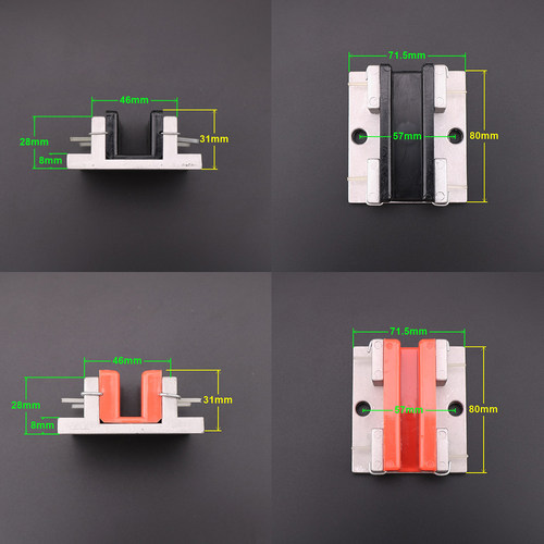 适用于通力电梯导靴 对重副轨导靴 空心导轨 靴衬 80mm*16mm 10mm - 图1