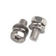 External hexagon three-combination screw 304 stainless steel cross slot with ammunition pad Battery screw Battery fixing screw