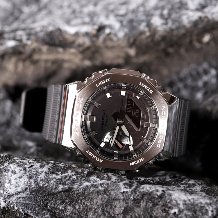 Casio Wang Yibo's same watch G-SHOCK Farm Oak men's electronic waterproof GM-2100-1A