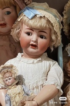 Boutique antique thick soup dolls KR126 organs Eye 65 cm Museum collection Orphan