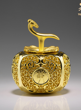 铜师傅铜中式柿子摆件装饰工艺品