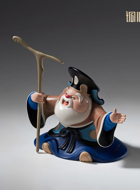铜师傅《大闹天宫之土地公公》正版授权 土地神客厅工艺品铜摆件