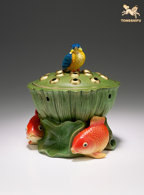 铜师傅全铜中式玄关香炉摆件礼品