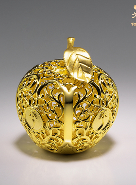 铜师傅铜中式苹果摆件装饰品礼品