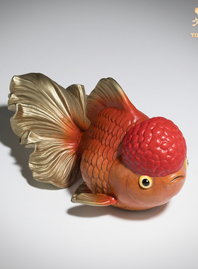 铜师傅全铜中式客厅金鱼摆件礼品