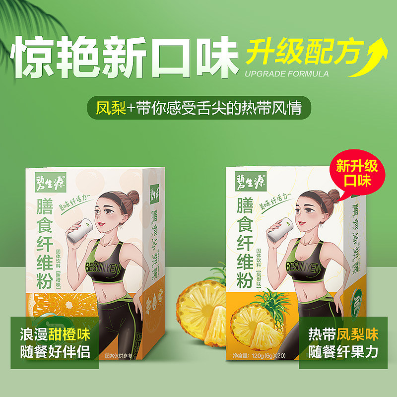 碧生源膳食纤维素粉纤维粉果蔬酵素 碧生源膳食纤维/果蔬纤维
