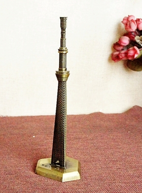 世界地标建筑模型日本金属工艺