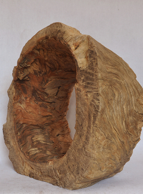 半亩园香樟木圈佛龛工艺品摆件