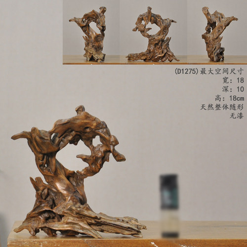 天然硬枯木整体随造形 微景观造景搭配 案台桌摆件 室内软装饰品 - 图0