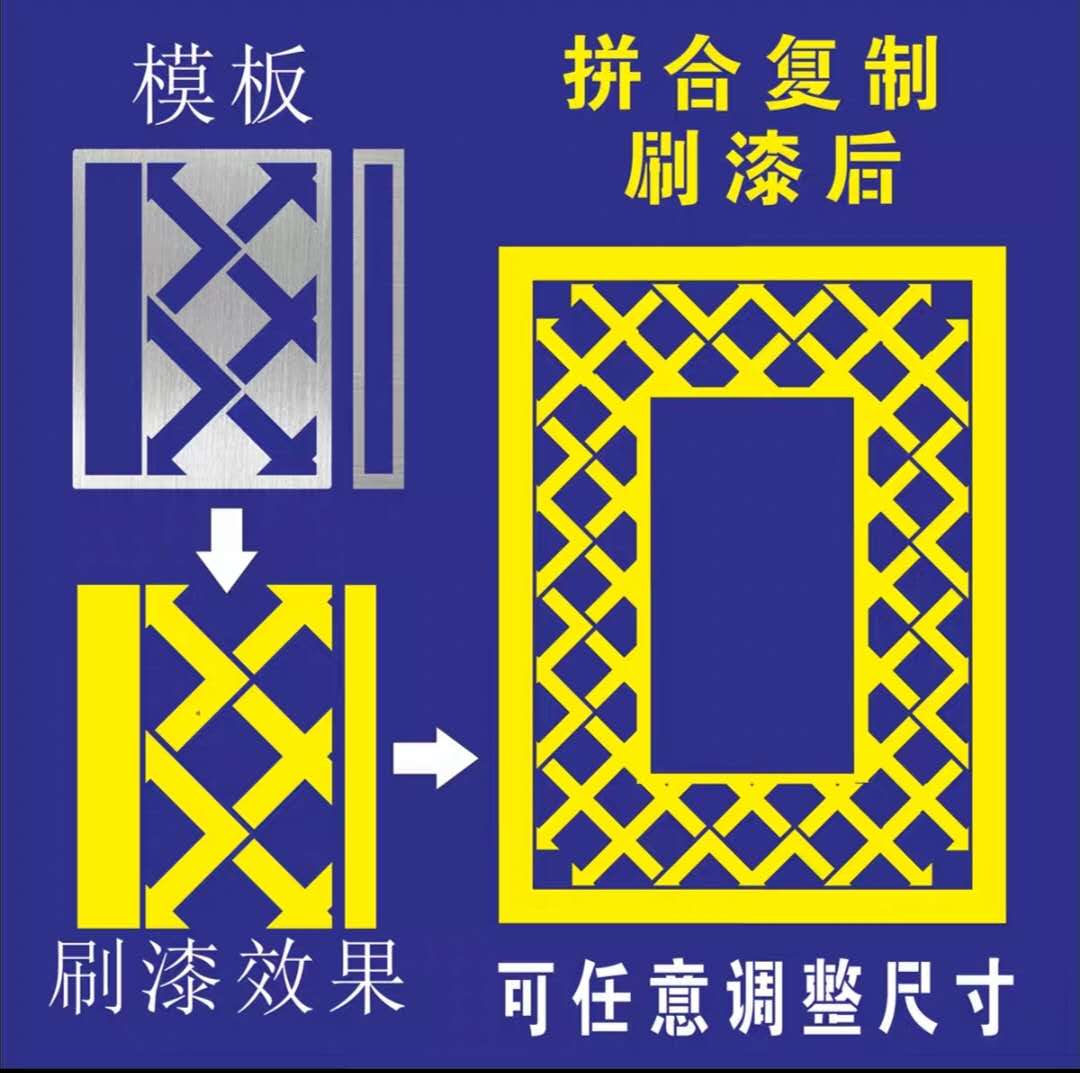 消防通道禁止停车严禁占用喷字模版空心网格地面路面划线喷漆模板 - 图2