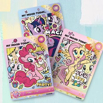 ບັດເກມ My Little Pony card Hui Yue Pack 5 5 5 bullet 4 ຂອງແທ້ CR card SC card book a whole box must win the package.