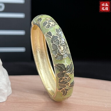 北京景泰蓝手镯故宫手镯老旅游纪念品珐琅彩细碎花女生镯子小清新