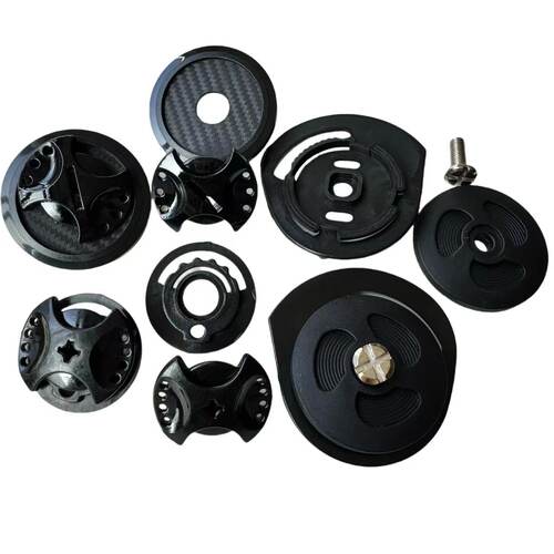 电动车摩托车头盔配件下巴扣卡扣固定盖子兔耳朵 - 图1