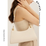 HFresh Сумка подмышку, сумка на одно плечо, французский стиль, изысканный стиль, крокодиловый принт, из натуральной кожи