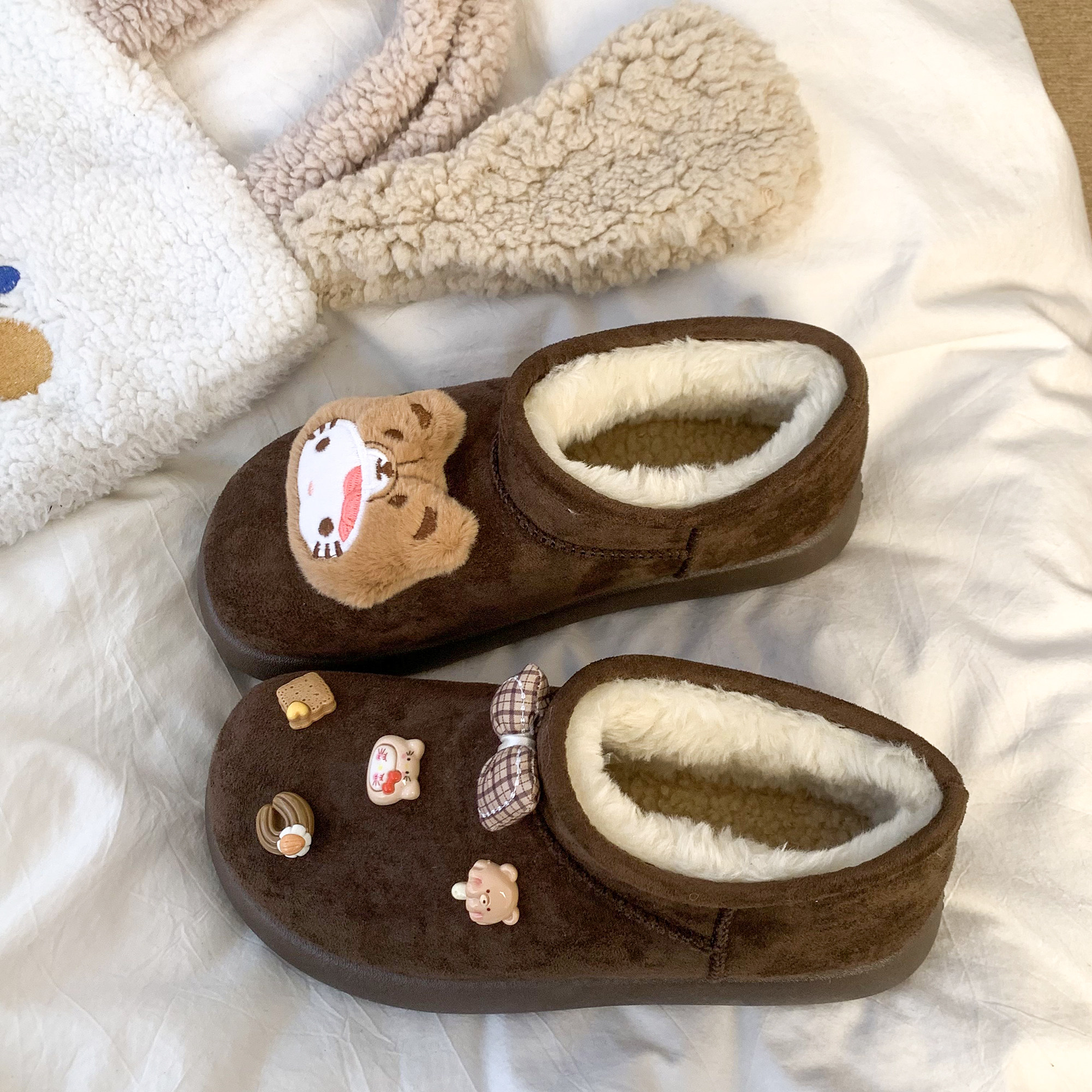 女童雪地靴冬季新款儿童加绒勃肯短靴女孩勃肯面包鞋保暖土豆棉鞋,淘宝优惠券,粉丝福利购,淘宝优惠卷