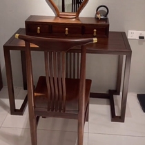 New Chinese Solid Wood Dresser Master Bedroom Zen with versatile make-up table with mirror dresser furniture customised