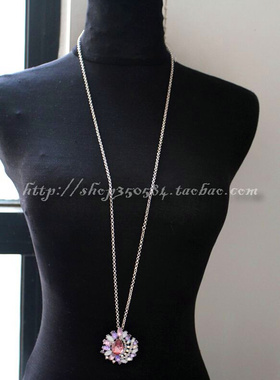 宝石欧美复古独家孤品毛衣链