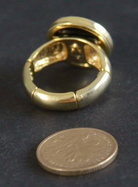 低调奢华精致满钻戒指弹性戒圈