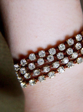 四层闪钻柔软欧美风独家孤品手链