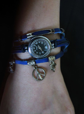 腕表欧美风复古独家孤品皮革手链