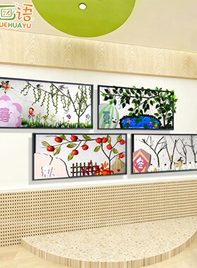 幼儿园环创主题墙走廊楼道装饰画