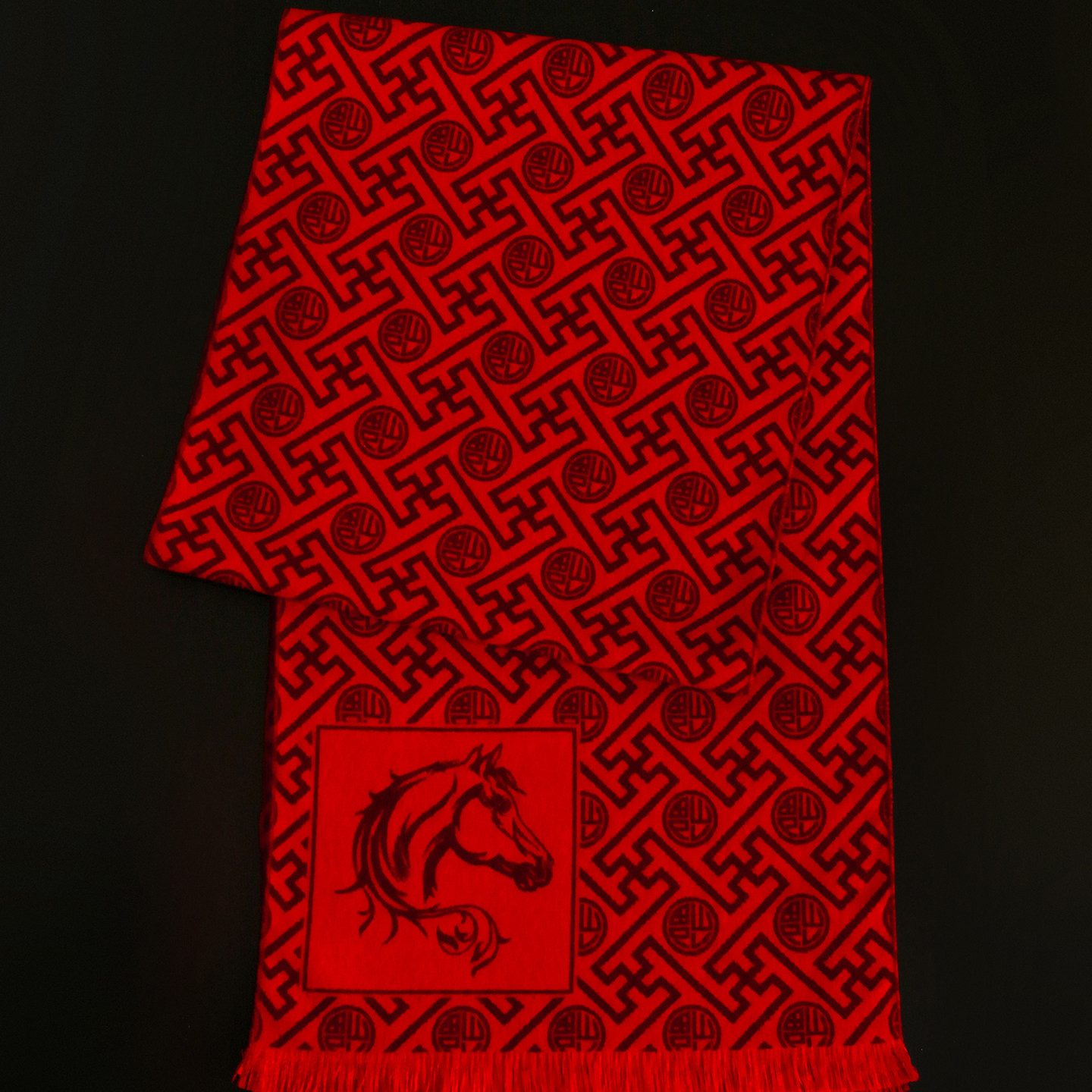 中国红大红围巾定制logo本命年会公司活动仿羊绒披肩男女冬季纯色,淘宝优惠券,粉丝福利购,淘宝优惠卷