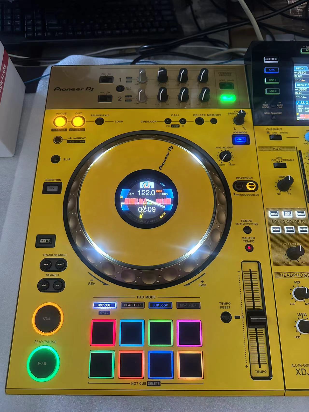 先锋Pioneer XDJ-XZ金色限量版控制器打碟机U盘一体机xdjxz包房DJ - 图1