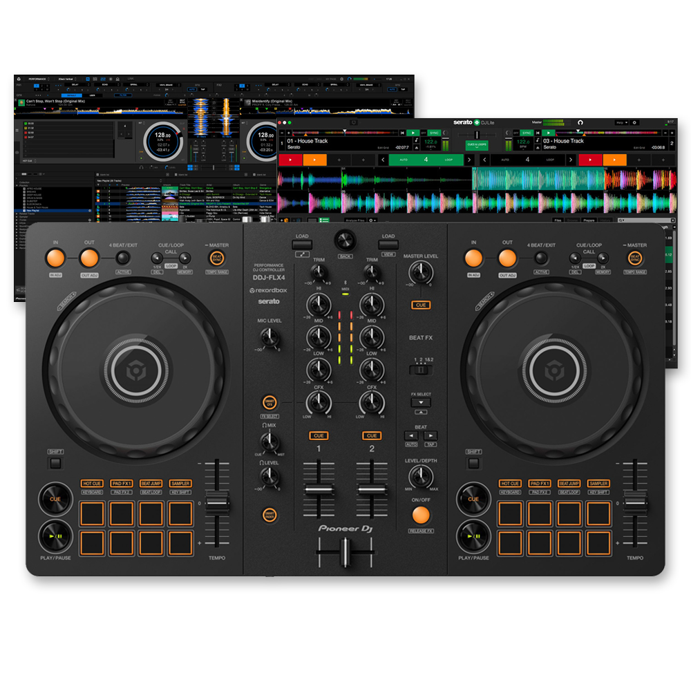 先锋Pioneer DDJ-FLX4 400打碟机控制器ddjflx4一体机先锋flx4 - 图1