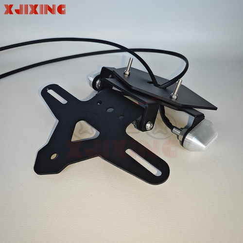 适用宝马S1000RR XR 拿铁R1300G 水鸟改装隐藏式转向的尾灯短尾架 - 图2