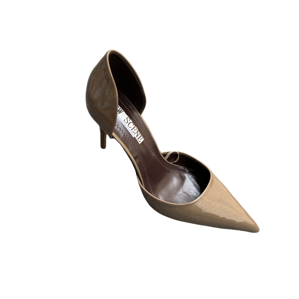 跨境新品日常尖头纯色百搭性感高跟鞋浅口细跟一脚蹬女单鞋中空鞋,淘宝优惠券,粉丝福利购,淘宝优惠卷