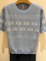 Jesse JESSIE Special cabinet 2023 Fall lady short sleeve needle cardiovert AMFFM109-1090