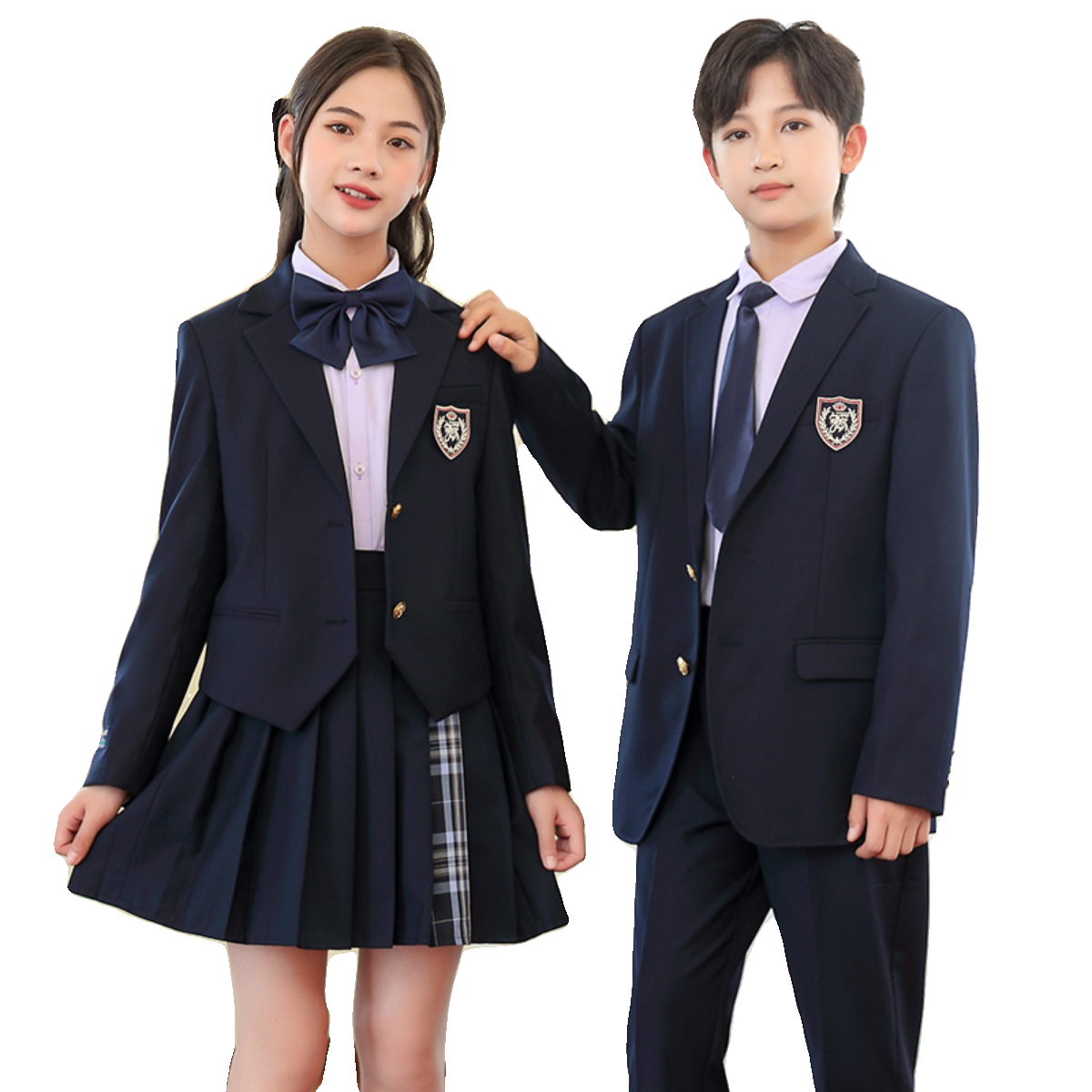 学院风jk中小学生校礼服藏蓝儿童女主持人裙子演出三件套男外西装,淘宝优惠券,粉丝福利购,淘宝优惠卷